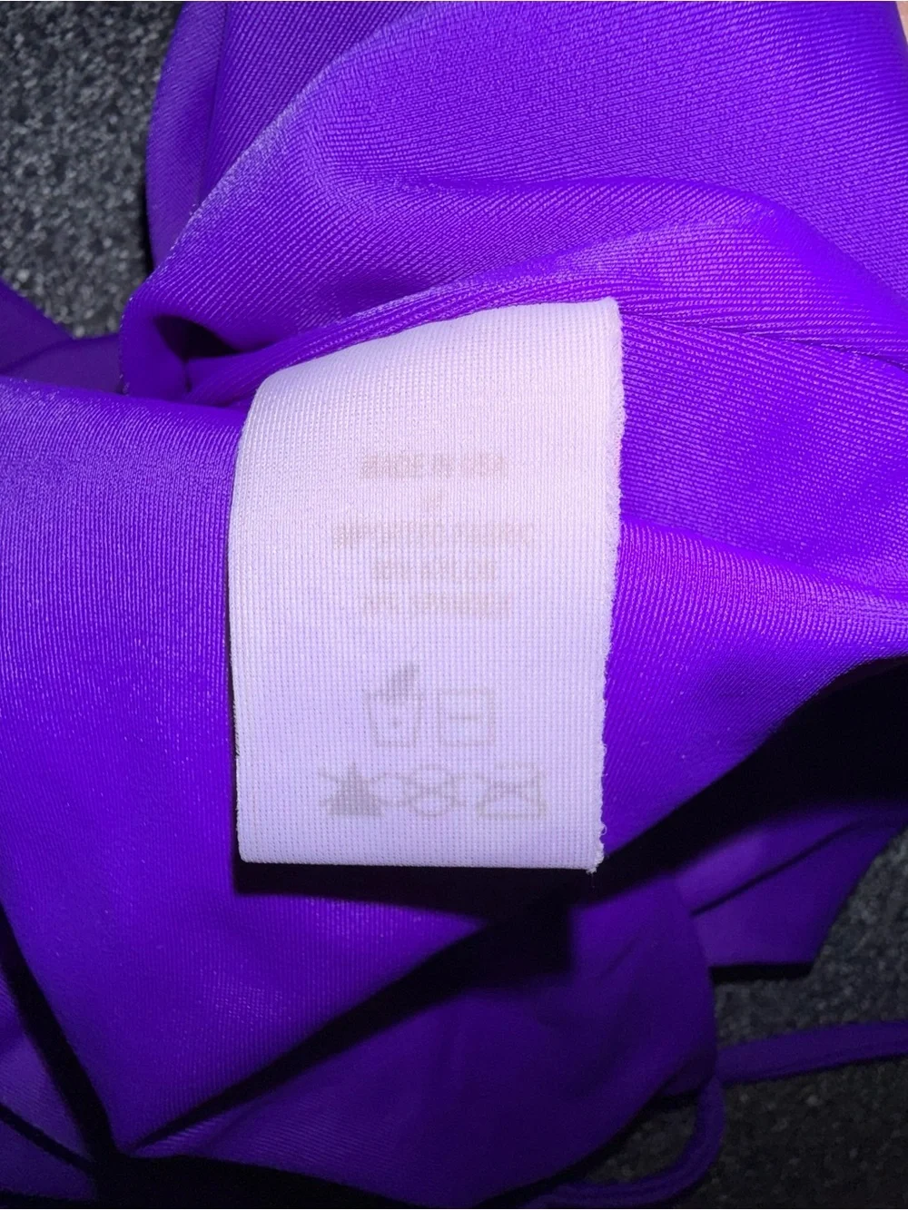 2nd Skin Purple Halter Jumpsuit Unitard Size Child X-Small